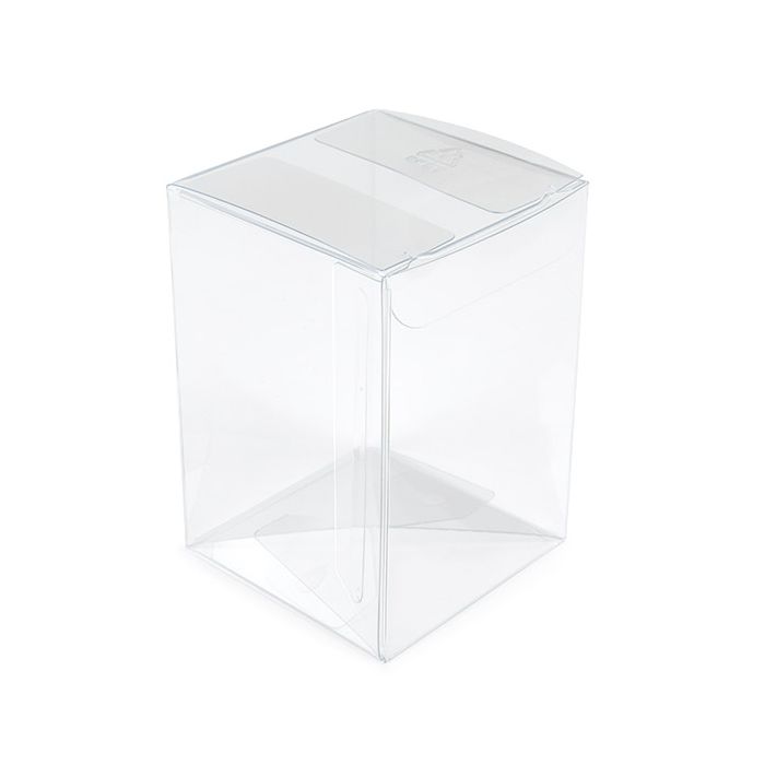 rPET Crystal Clear Pop & Lock Box 64x64x92 mm - 25 pieces