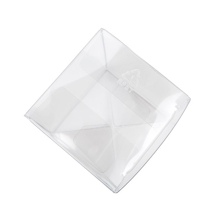 rPET Crystal Clear Pop & Lock Box 64x64x92 mm - 25 pieces