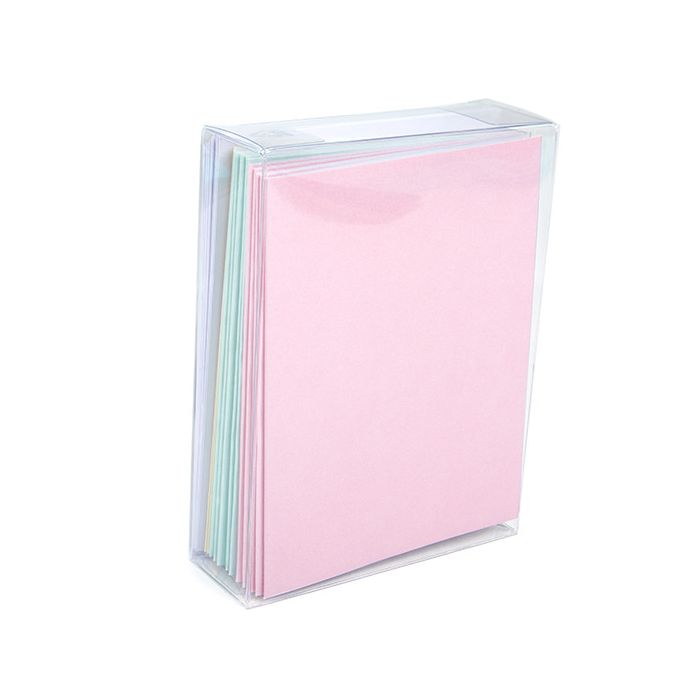 rPET Crystal Clear Pop & Lock Box 114x38x149 mm - 25 pieces