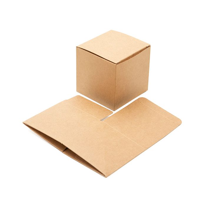 Kraft Pop & Lock Box 75x75x75mm - 25 pcs