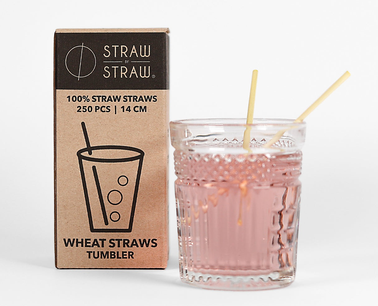 Eco straws of straw, tumbler 140mm x ? 3-6mm - 250 pcs