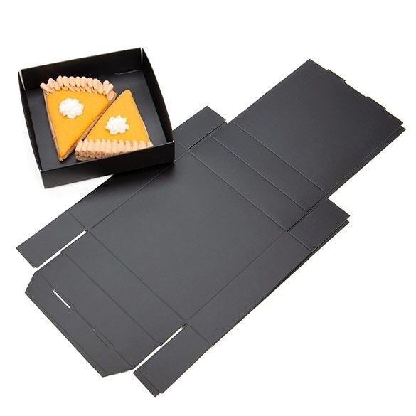 Black Kraft Gift Boxes Bottom 105x25x108mm -25 pieces