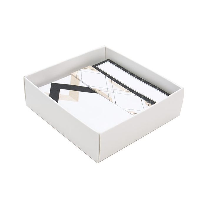 Matte White Paper Box Bottom 80 x 25 x 85 mm