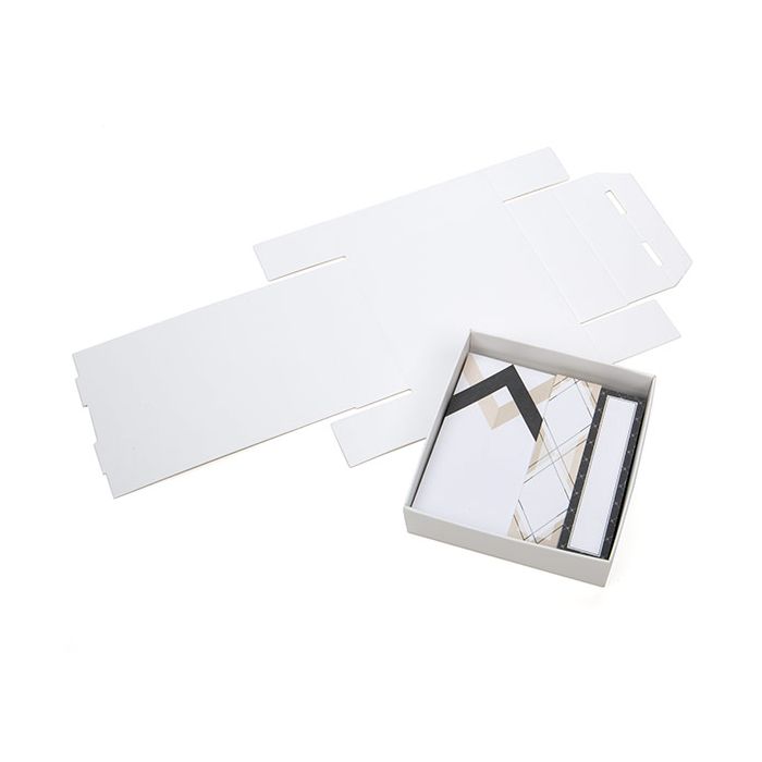 Matte White Paper Box Bottom 80 x 25 x 85 mm -25 Pieces