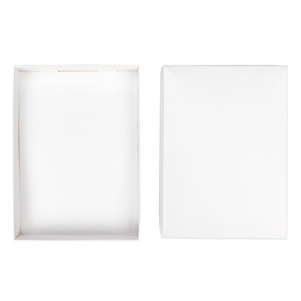 Kraft Gift Boxes White 137x25x191mm -25 pieces