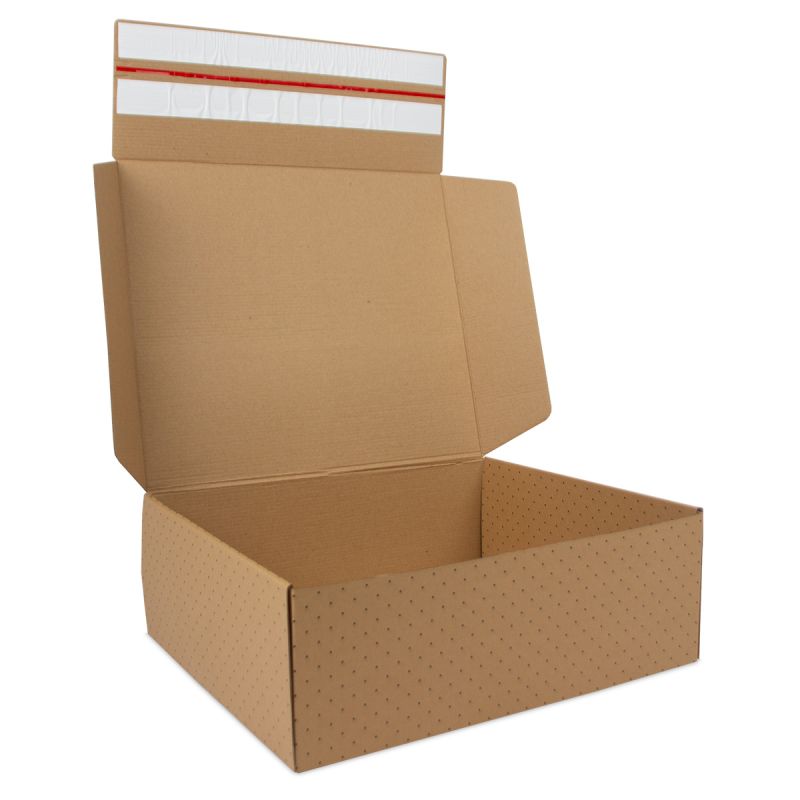 Shipping boxes Dots 430x360x150mm Brown -25 pcs