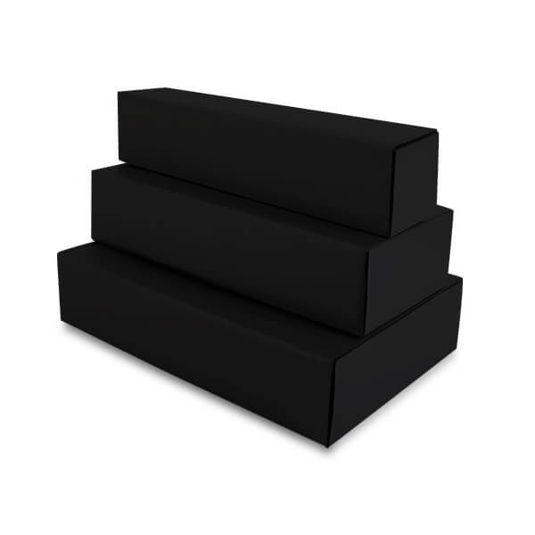 Wine Boxes Black 16x8x36cm - 50 pcs