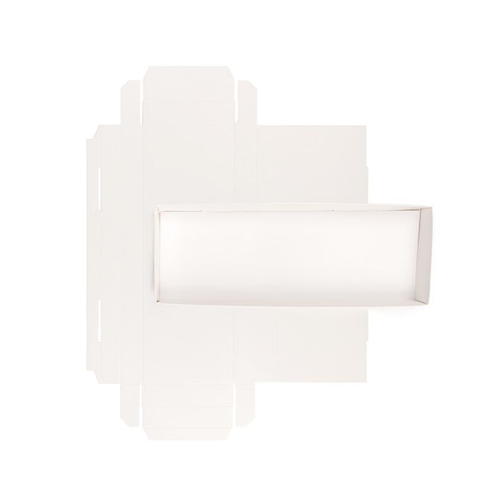 Kraft Box Bottom White 108x25x305 mm - 25 pieces