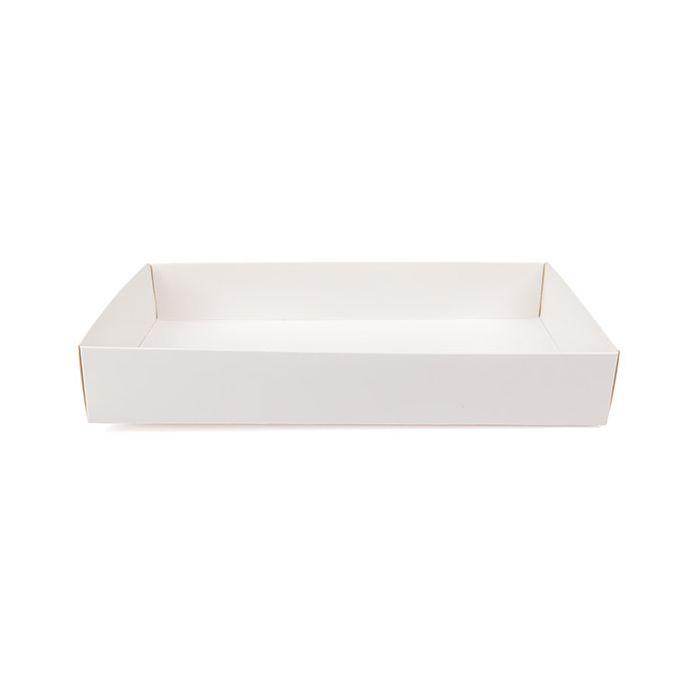 Kraft Box Bottom White 152x38x241 mm - 25 pieces