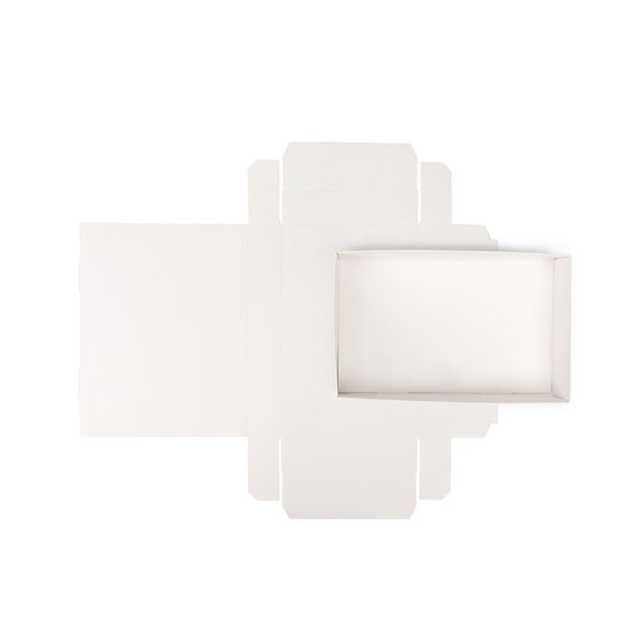 Kraft Box Bottom White 152x38x241 mm - 25 pieces