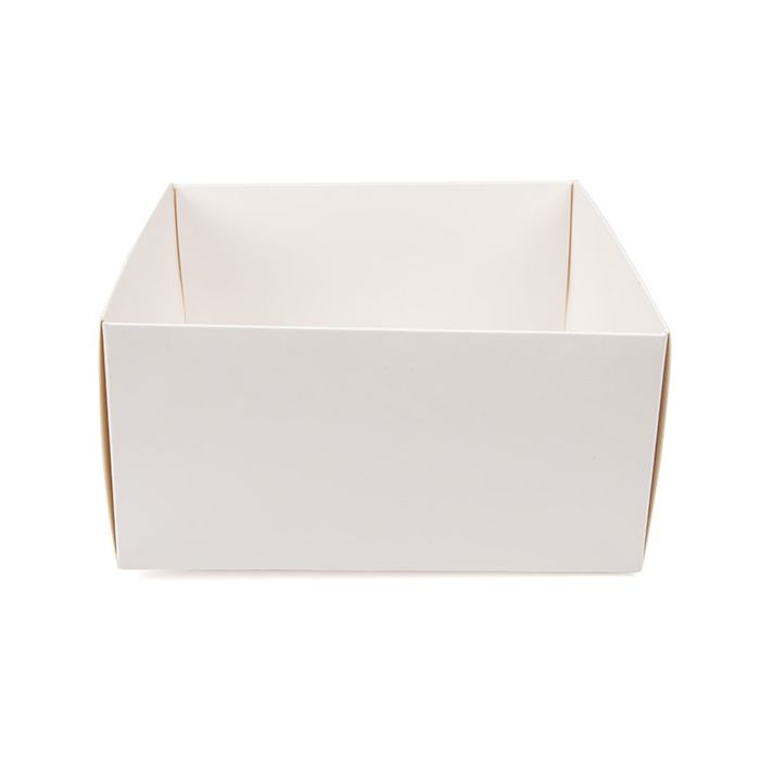 Kraft Box Bottom White 152x76x152 mm - 25 pieces