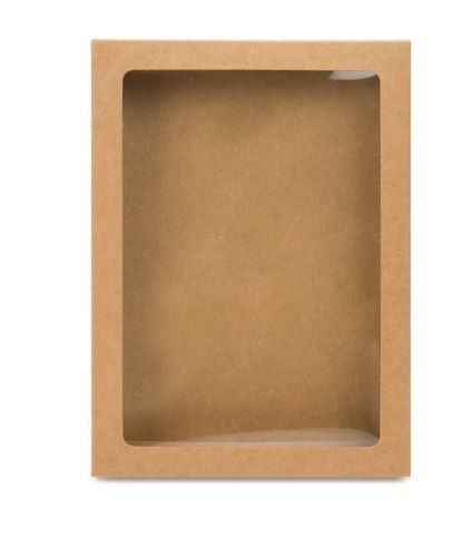 Kraft Gift Boxes with Window 137x22x187mm