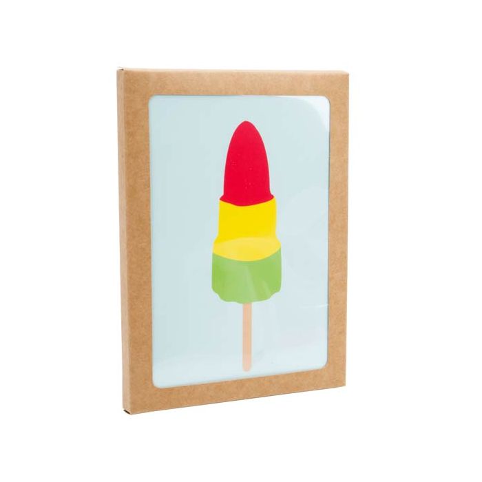 Kraft Gift Boxes with Window 137x13x187mm - 25 pieces