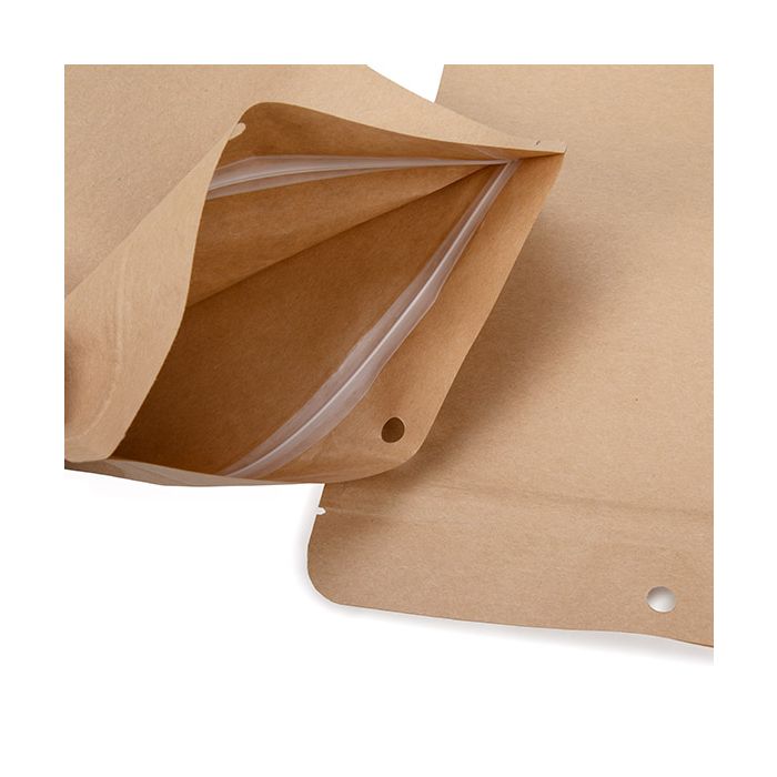 Stand Up Pouches Kraft Eco-fiendly 172x89x286 mm - 100 pieces