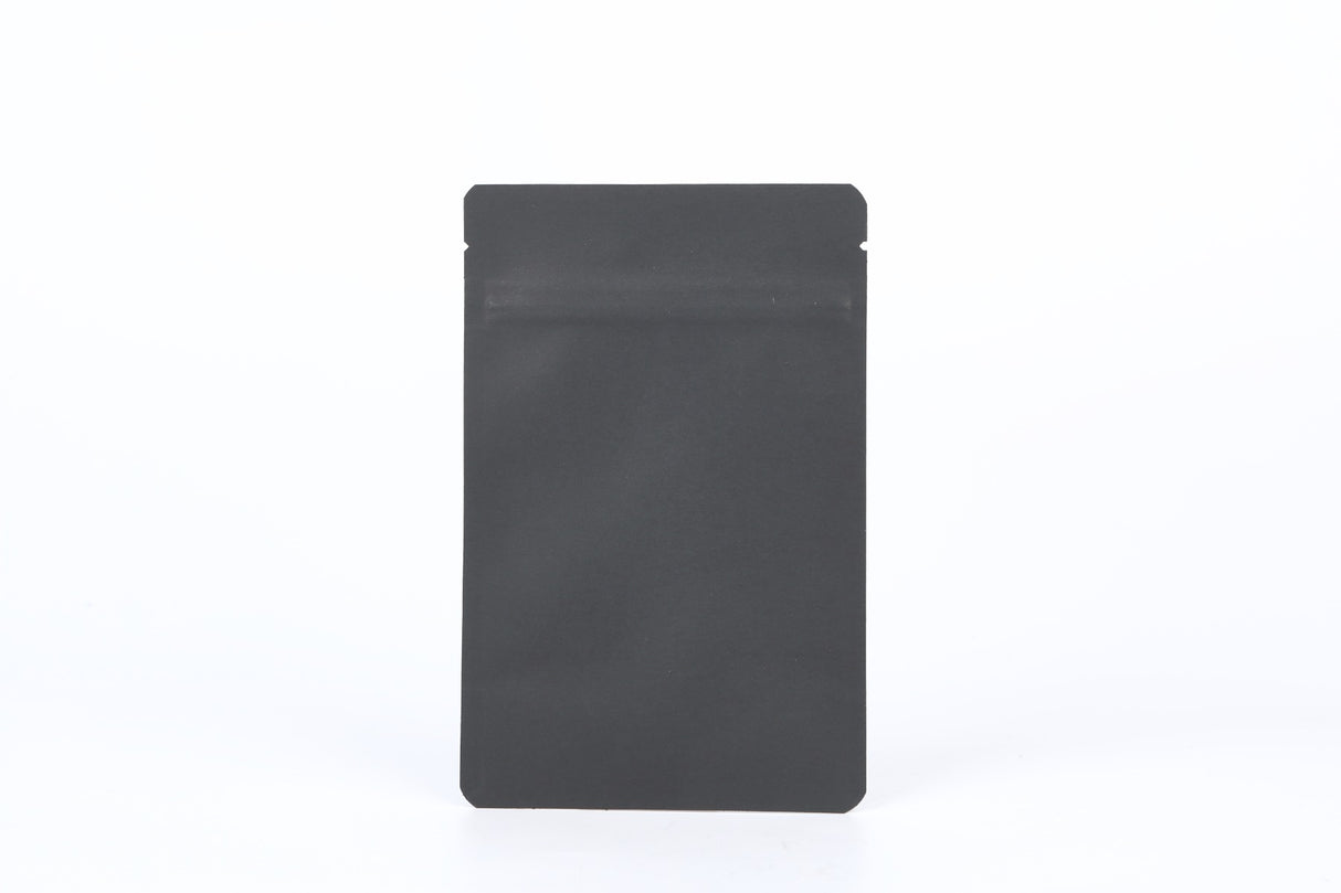 Eco Stand Up Pouches Black Kraft 80x50x130mm - 100 pcs