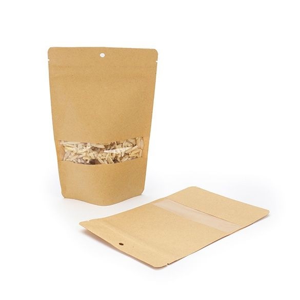 Stand Up Pouches Kraft 130x80x205mm | 113 grams with Hang Hole