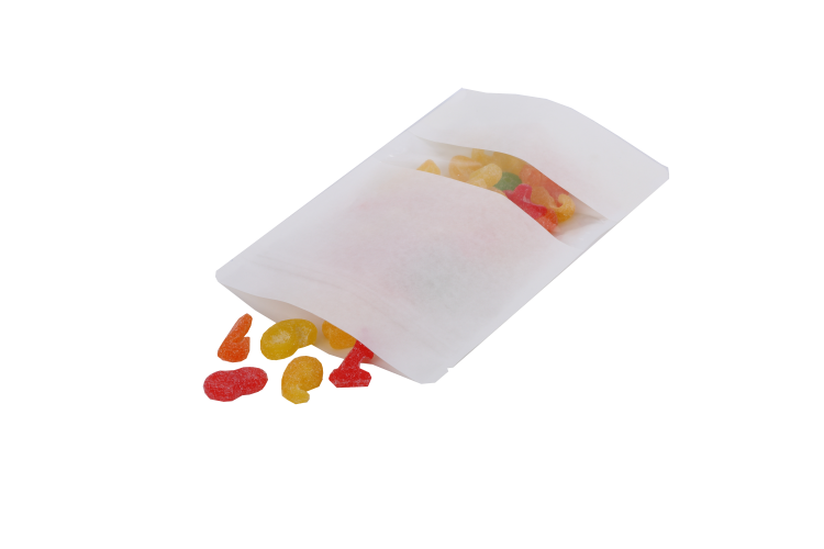 Stand Up Pouches White Kraft | 113 grams | 130x80x205mm - 100 pcs