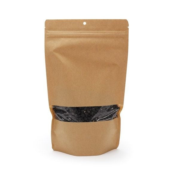 Stand Up Pouches Kraft 170x90x285mm | 340 grams With hang hole - 100 pieces