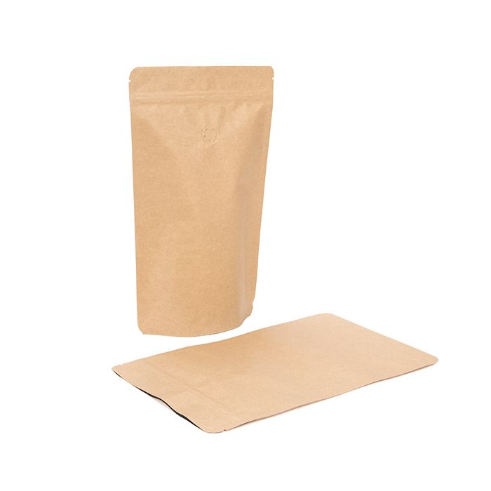Stand Up Pouches Kraft 171x89x286mm | 340 grams | w/Valve - 100 pcs