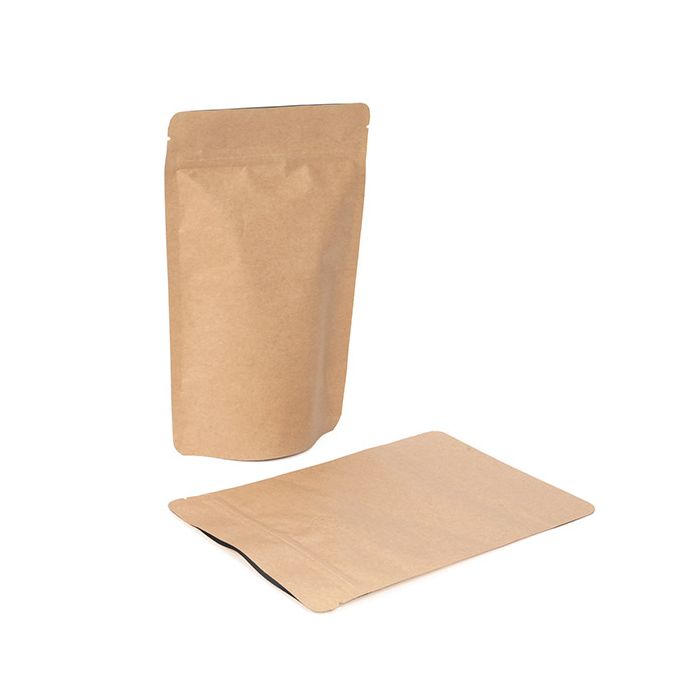 Stand Up Pouches Kraft 149x89x232mm | 225 grams | w/Valve - 100 pcs
