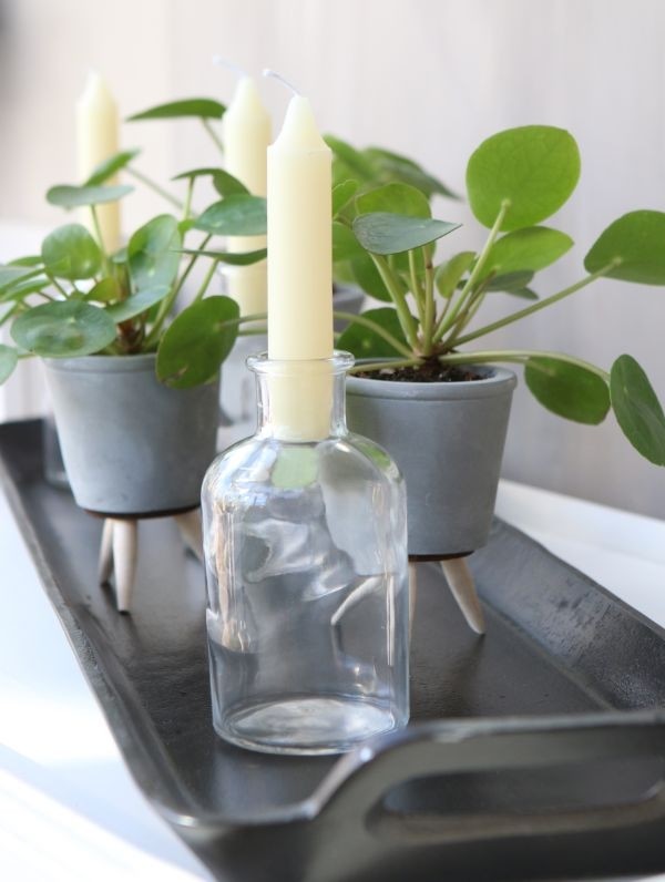 Glass bottle Ø70 h: 120 mm Transparent - 20 Pcs