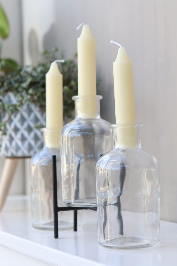 Glass bottle Ø70 h: 120 mm Transparent - 20 Pcs
