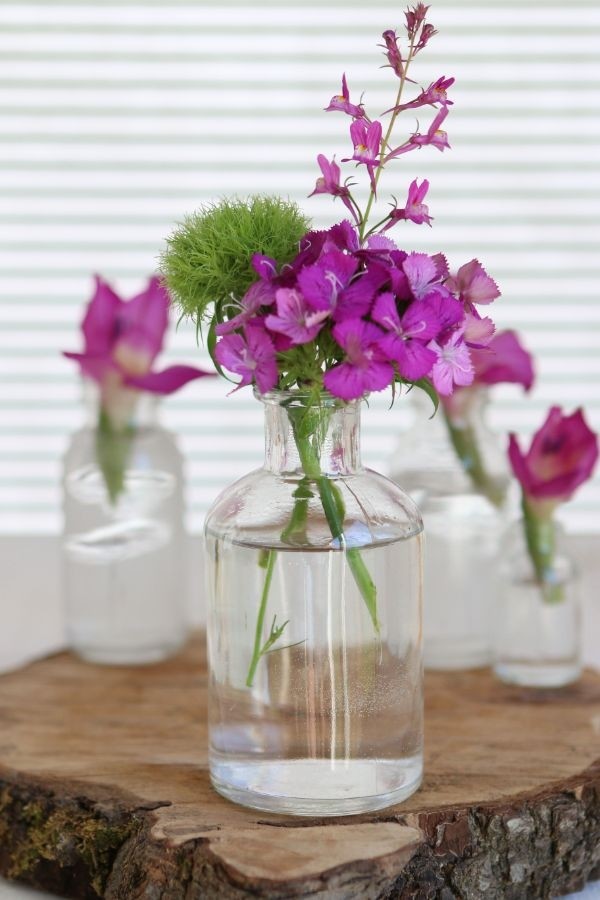 Glass bottle Ø70 h: 120 mm Transparent - 20 Pcs