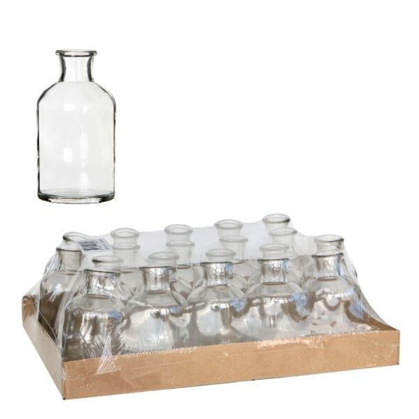 Glass bottle Ø70 h: 120 mm Transparent - 20 Pcs