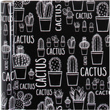 Gift wrap, cactus, W: 50 cm, 80 g, 5 m/ 1 roll [HOB-192010]