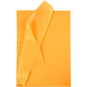 Tissue Paper, sheets 50x70 cm, 17 g, yellow - 25 sheets