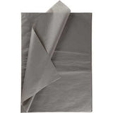 Tissue Paper, sheets 50x70 cm, 14 g, grey - 25 sheets