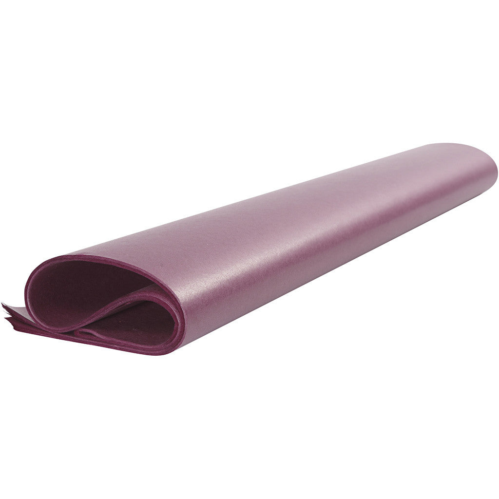 Tissue Paper, sheets 50x70 cm, 14 g, burgundy - 25 sheets
