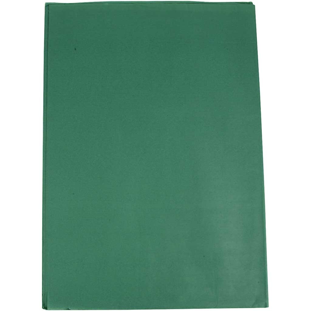 Tissue Paper, sheets 50x70 cm, 14 g, green - 25 sheets