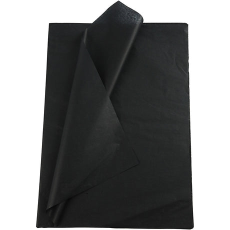 Tissue Paper, sheets 50x70 cm, 14 g, black 