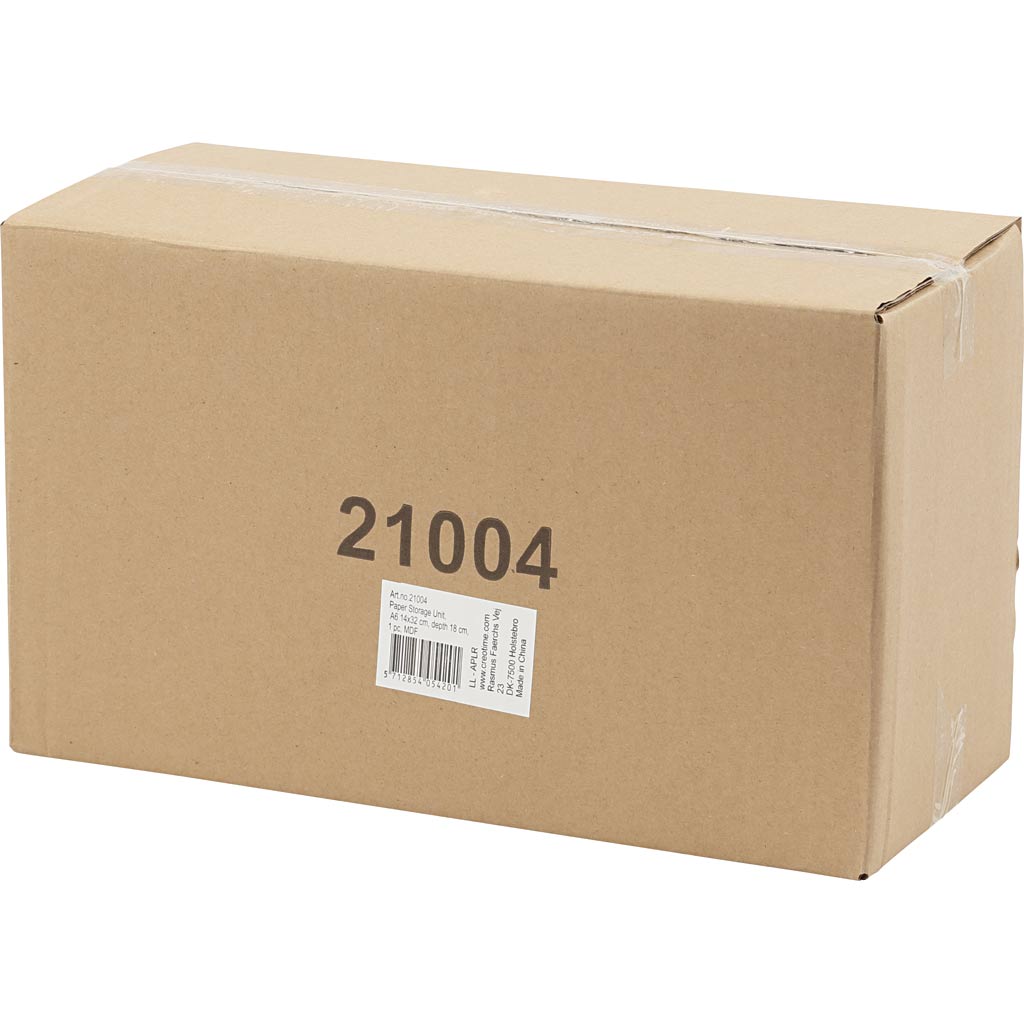 Storage Cabinet Wood White Drawer for A6 Paper 