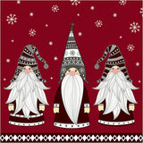 Table Napkins, Gnomes, size 33x33 cm 