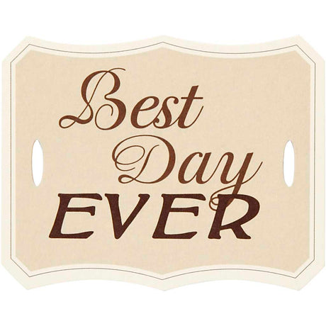 Gift label "Best Day Ever" 63x80mm 