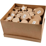 Boxes set of 7 different sizes 60 - 110 mm - 63 pcs
