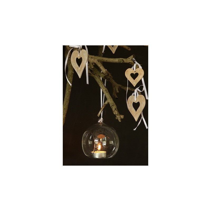 Glass Ball for Tealight Ø6cm x 8cm - 12 pcs