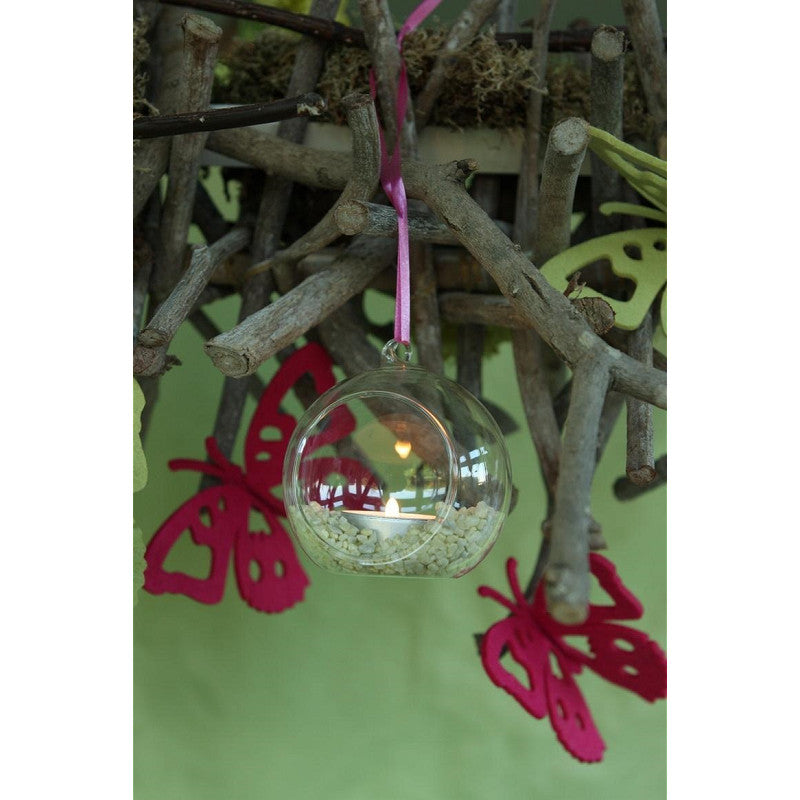 Glass Ball for Tealight Ø10cm x 11,8 cm- 6 pcs