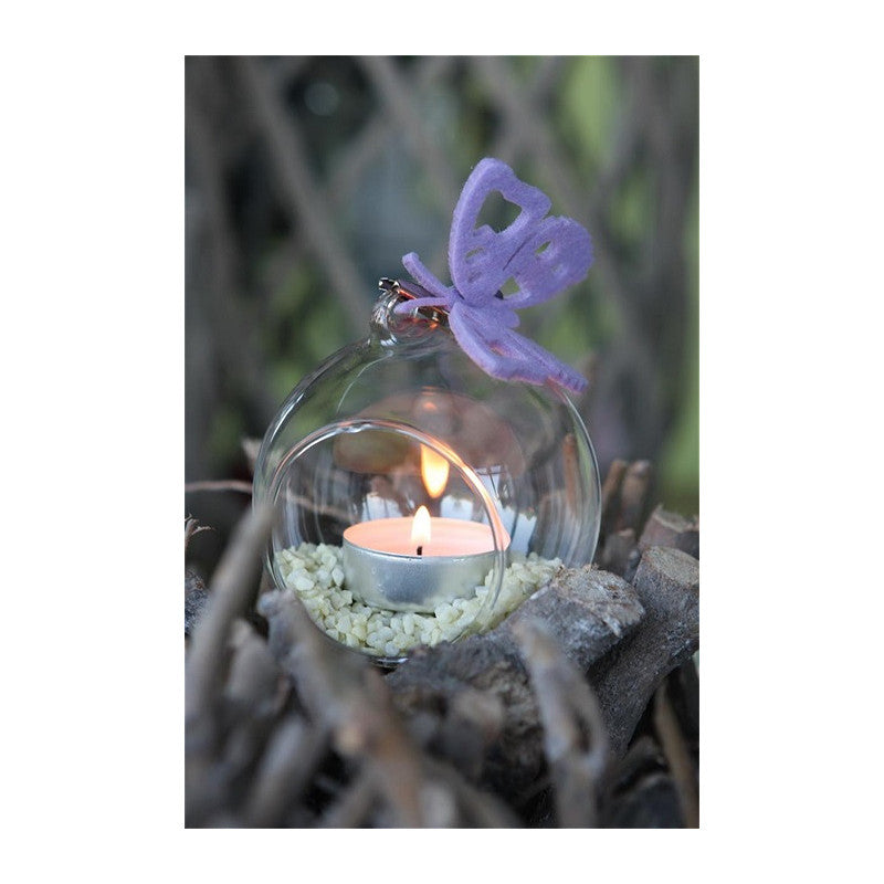 Glass Ball for Tealight Ø12cm x 12,5cm - 4 pcs