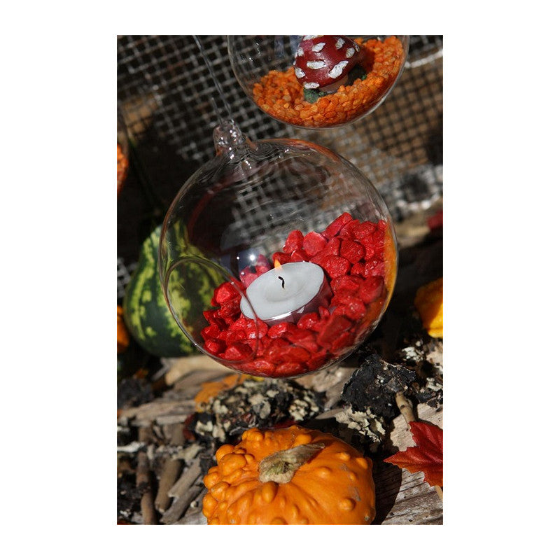 Glass Ball for Tealight Ø14cm x 14,5cm - 4 pcs