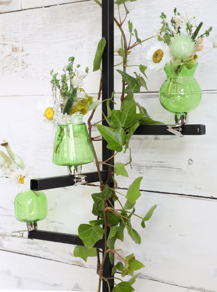Vases on clip assortment of 3 pieces Green (1 pcs.) [IFS-28095]