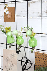 Vases on clip assortment of 3 pieces Green (1 pcs.) [IFS-28095]