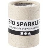 Bio Sparkles, black, D: 0,4 mm, 10 g - 1 tub