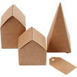 Die cut houses and trees, H: 5,7