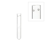 Glass Test tube 1.5cm diameter 15cm high, with 2 holes 