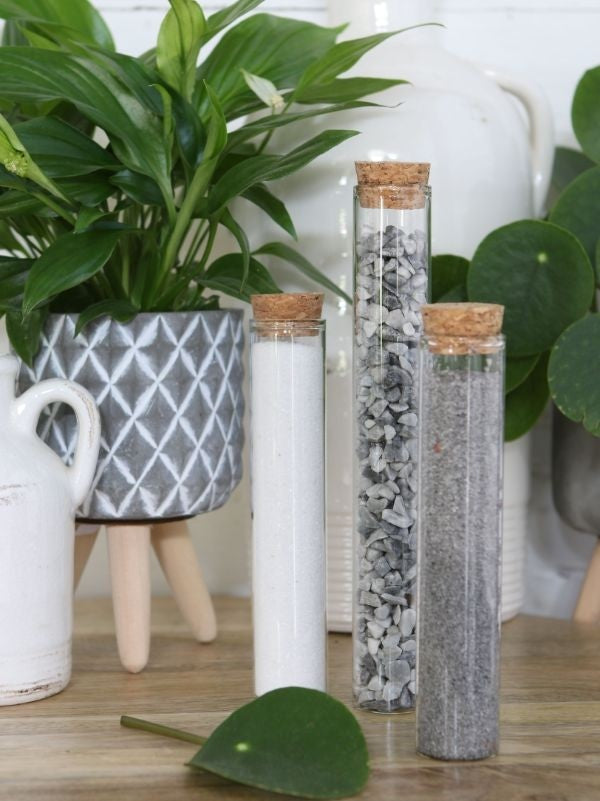 Glass Tube with cork 30x150mm - 6 pcs