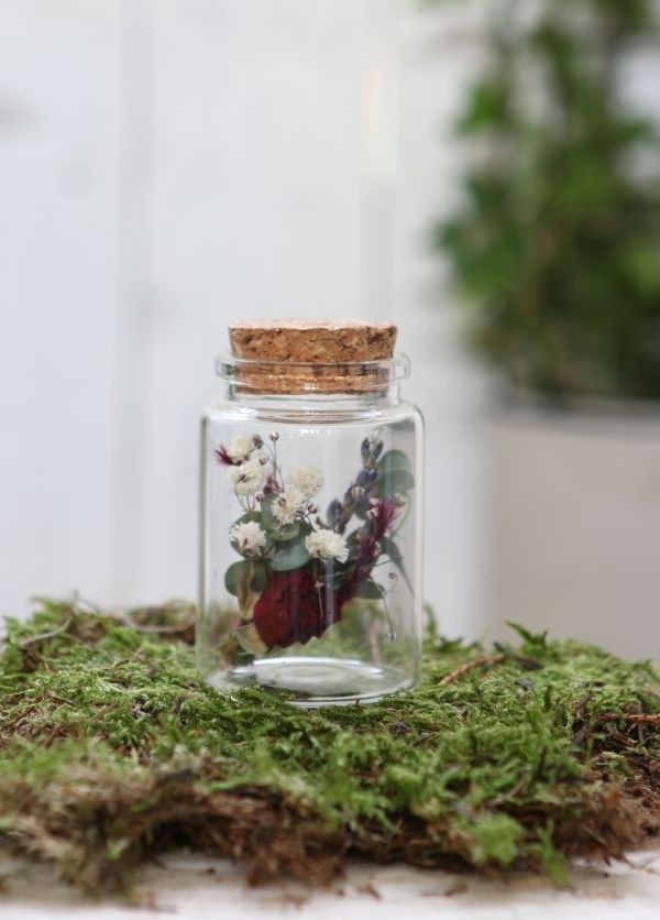 Glass jar with cork 45x75mm - 6 pcs