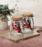 Glass jar with cork Ø5.5cm and 7.5cm high (24 pcs.) [IFS-29152]
